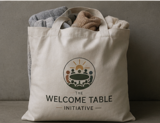 Community outreach tote bag
